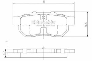 Klocki Hamulcowe Honda City Civic Crx Jazz 13mm Wv