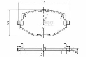 Klocki Hamulcowe Mazda Mx-5 Ii (nb) 1.8 Nipparts N