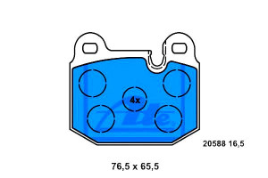 Klocki Hamulcowe Bmw 3 (e21) 3 (e30) 1.6-2.3 06.75