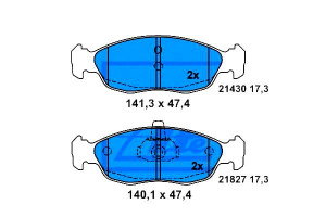 Klocki Hamulcowe Citroen Przód Saxo Xsara 96-04 At