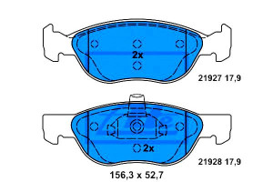 Klocki Hamulcowe Fiat Punto 1.3d/1.4/1.9d 09.99-03