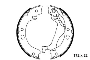 Szczęki Hamulcowe Toyota Corolla 1.4-2.0d 10.01-03