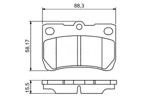 Klocki Hamulcowe Lexus Tył Gs Is 05- Bosch