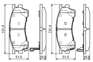 Klocki Hamulcowe Mazda Przód 626 Bosch