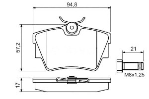 Klocki Hamulcowe Renault Tył Trafic Bosch
