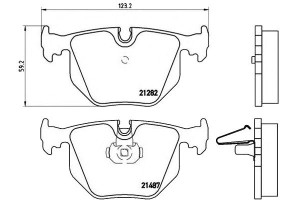 Klocki Hamulcowe Bmw X3 E83 04- Tył Brembo