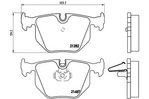 Klocki Hamulcowe Bmw X5 E53 00- Tył Brembo