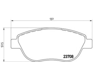 Klocki Hamulcowe Fiat Doblo 05-10 Brembo