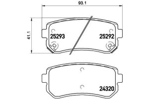 Klocki Hamulcowe Kia Sportage 10- Tył Brembo