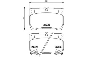 Klocki Hamulcowe Lexus Is200d - Gs450h 05- Tył Bre