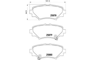 Klocki Hamulcowe Mazda 3 13- Tył Brembo
