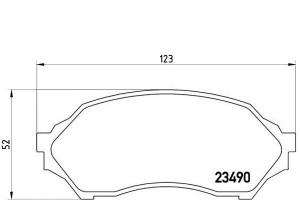 Klocki Hamulcowe Mazda 323 98-03 Brembo