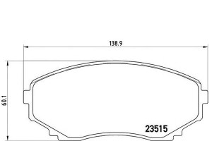 Klocki Hamulcowe Mazda Mpv Ii 99-05 Brembo