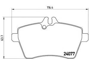 Klocki Hamulcowe Mercedes W169 A-klasa 04-12 Przód
