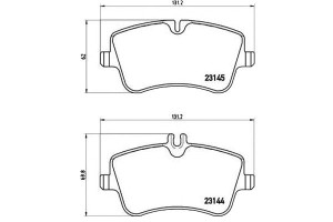 Klocki Hamulcowe Mercedes W203 C-klasa 00-07 Przód