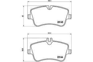 Klocki Hamulcowe Mercedes W203 C-klasa 02-07 Przód