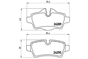 Klocki Hamulcowe Mini Cooper 06- Tył Brembo