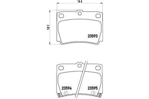 Klocki Hamulcowe Mitsubishi Pajero Sport 98-09 Tył