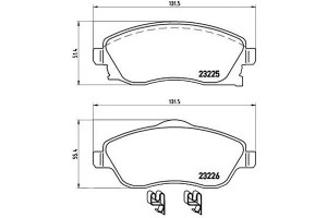 Klocki Hamulcowe Opel Corsa C 00-06 Brembo