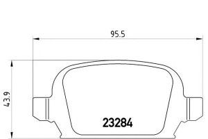 Klocki Hamulcowe Opel Corsa C 1.8 16v 00- Tył Brem