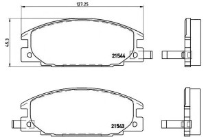 Klocki Hamulcowe Opel Frontera A 91-95 Brembo