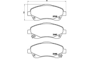 Klocki Hamulcowe Toyota Avensis 03-09 Z Czuj. Brem