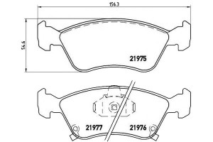 Klocki Hamulcowe Toyota Avensis 97-03 Brembo