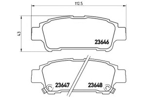 Klocki Hamulcowe Toyota Avensis Verso 01-09 Tył Br