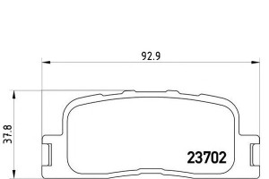 Klocki Hamulcowe Toyota Camry 01-05 Tył Brembo