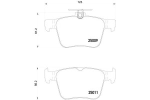 Klocki Hamulcowe Vw Golf Vii 12- Tył Brembo