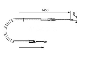 Linka Hamulca Ręcznego Renault Clio Ii 1.4-1.9d 09