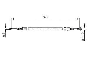 Linka Hamulca Ręcznego Citroen C4 I C4 Ii Ds4 Ds D