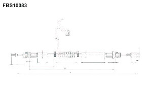 Linka Hamulca Tx 44102600 Lewa Ford Transit 06> Po