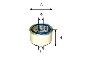 Filtr Paliwa Diesel Ufi