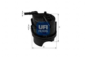 Filtr Paliwa Diesel Ufi