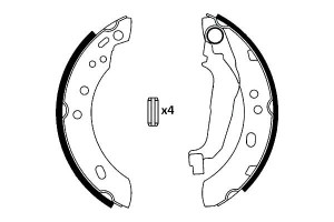 Szczęki Hamulcowe Nissan Micra Ii 1.0-1.5d 08.92-0