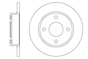 Tarcze Hamulcowe 2szt 239.7x12 P 4-otw Ford Ka Fie