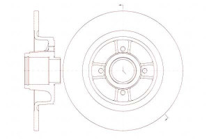 Tarcze Hamulcowe 2szt 274x11 P 4-otw Renault Megan