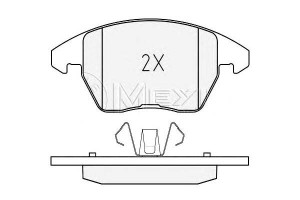 Klocki Hamulcowe Citroen Przód C4 2,0 04-11 Meyle