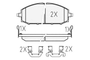 Klocki Hamulcowe Nissan Przód Patrol 2,8tdi 98- Z