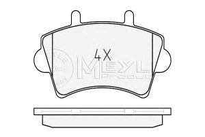 Klocki Hamulcowe Renault Przód Master 00- Meyle