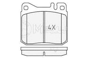 Klocki Hamulcowe Mercedes Przód W123 76-79 Meyle