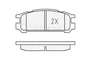 Klocki Hamulcowe Subaru Tył Impreza Legacy 1,8-2,5