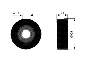 Rolka Prowadząca Pasek Mercedes A (w168) A (w169)