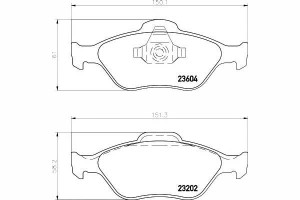 Klocki Hamulcowe Ford Przód Fusion 02- Textar