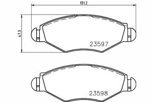 Klocki Hamulcowe Peugeot Przód 206 306 Textar