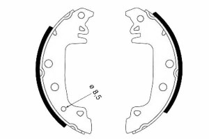 Szczęki Hamulcowe Citroen C15 84-05 Textar