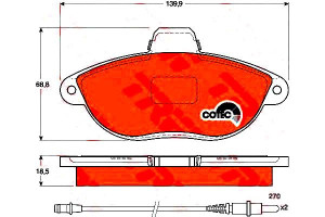 Klocki Hamulcowe Citroen Przód Jumpy Scudo Expert