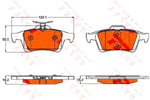 Klocki Hamulcowe Ford Tył C-max Focus 1,0-2,0 10-