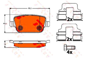 Klocki Hamulcowe Ford Tył Mondeo 07- Galaxy Kuga T